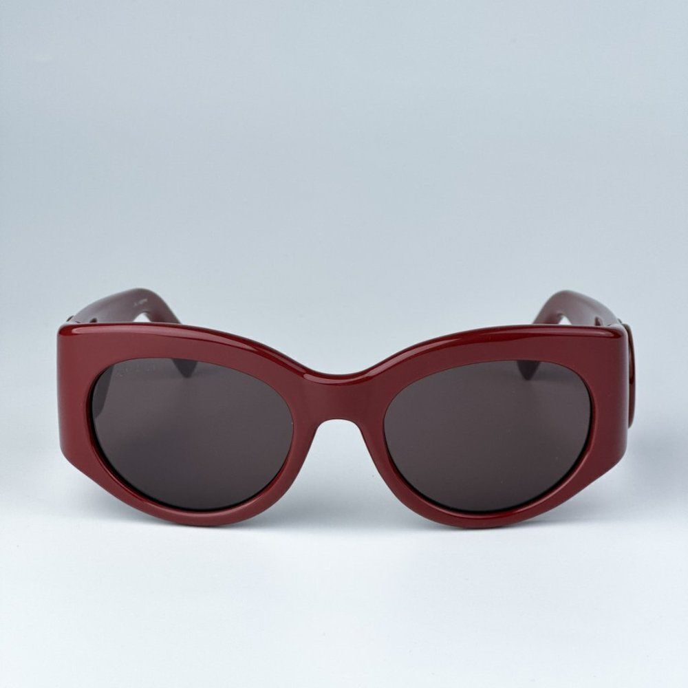 NEW Gucci GG1544S 002 Burgundy Brown Unisex Oval Sunglasses GG 1544S - Picture 3 of 9
